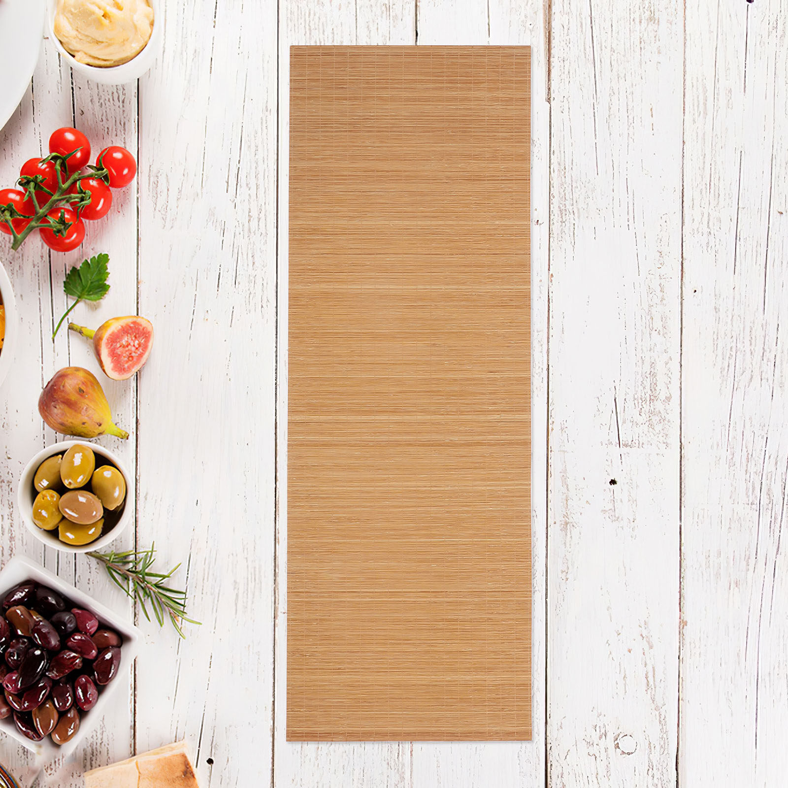 Sushi Mat Bamboo - حصيرة طعام من الخيزران منسوجة بأسلوب