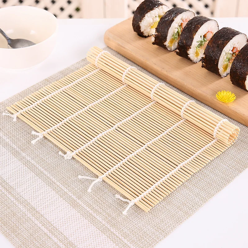 Sushi Mat Bamboo - الخيزران السوشي المتداول حصيرة غير عصا