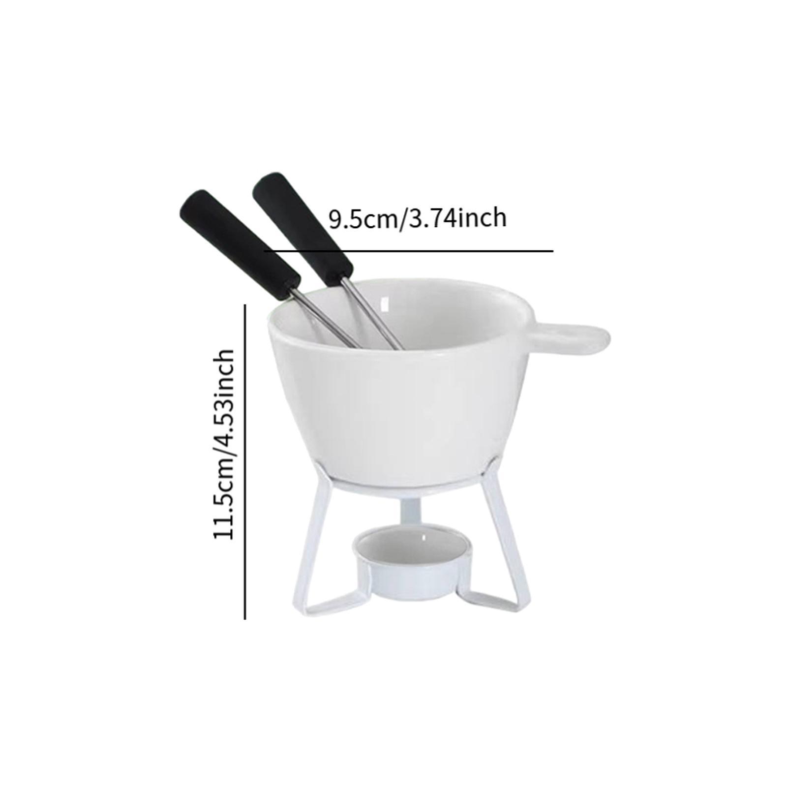 Fondue Pot Ceramic - وعاء فوندو للشوكولاتة، كوب سيراميك لتسخين