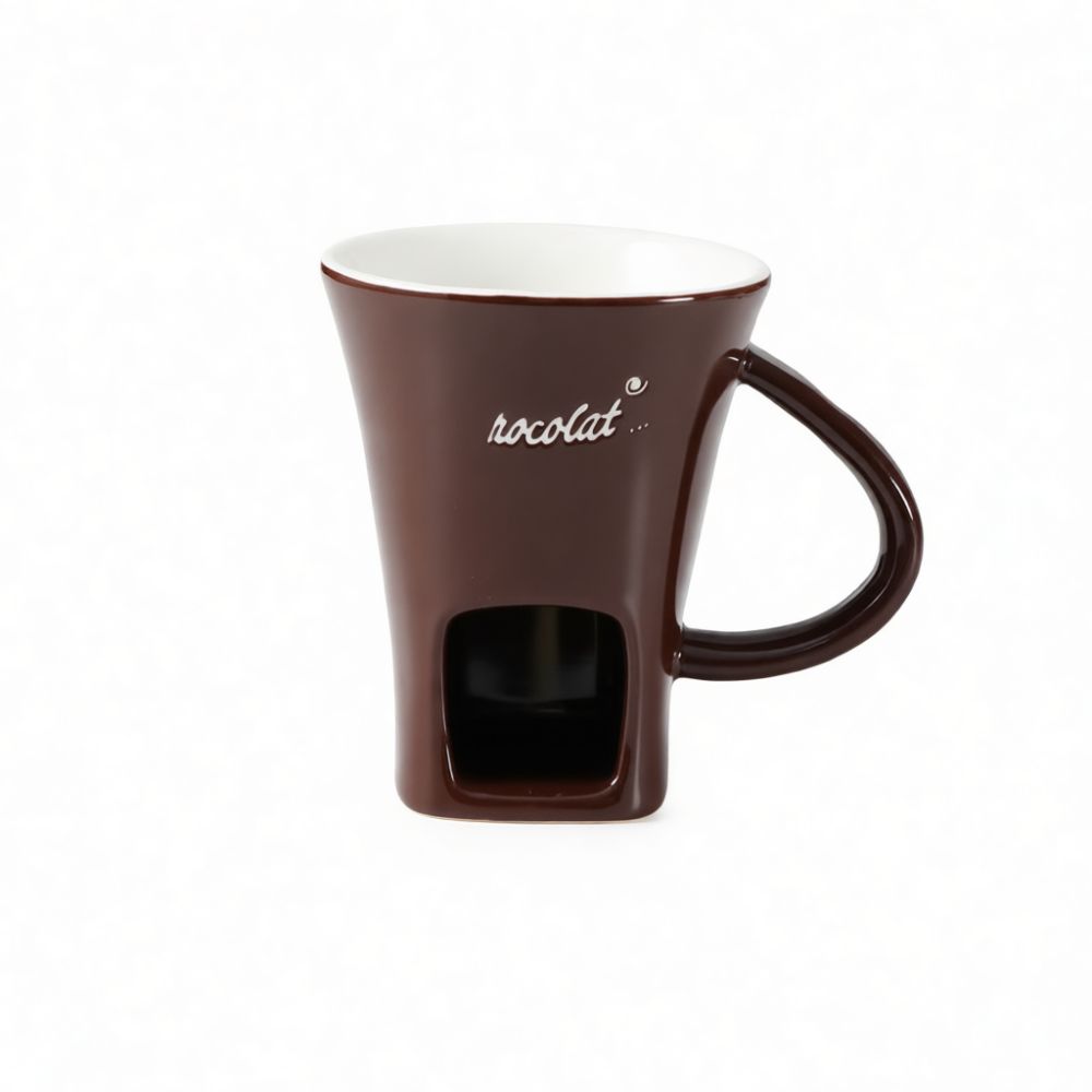 Fondue Pot Ceramic - طقم فوندو من السيراميك لذوبان الشوكولاتة
