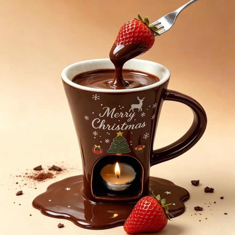 كوب سيراميك لذوبان الشوكولاتة  - مراجعة Fondue Pot Ceramic وسعره