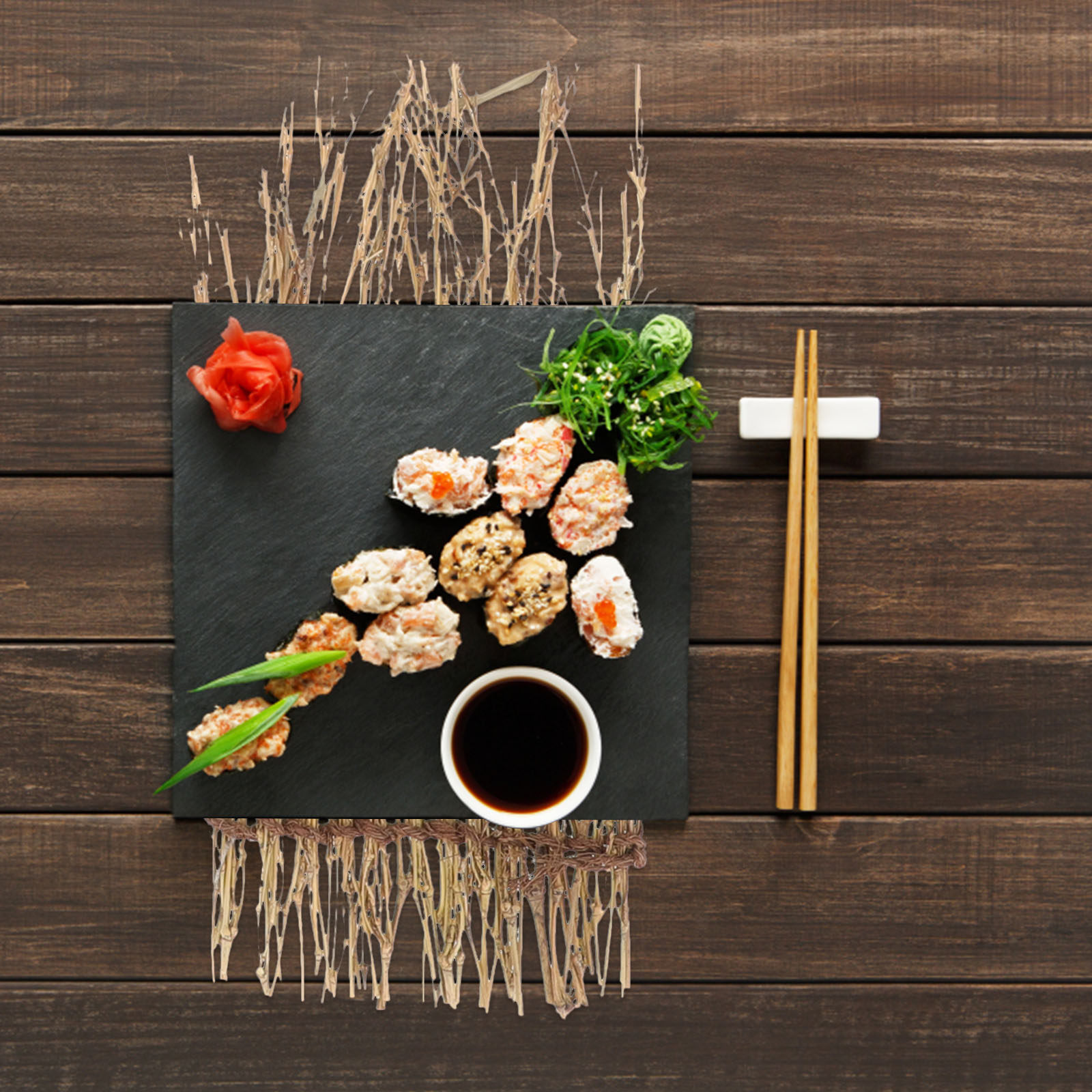 طقم حصائر سوشي يدوية الصنع من  - مراجعة Sushi Mat Bamboo وسعره