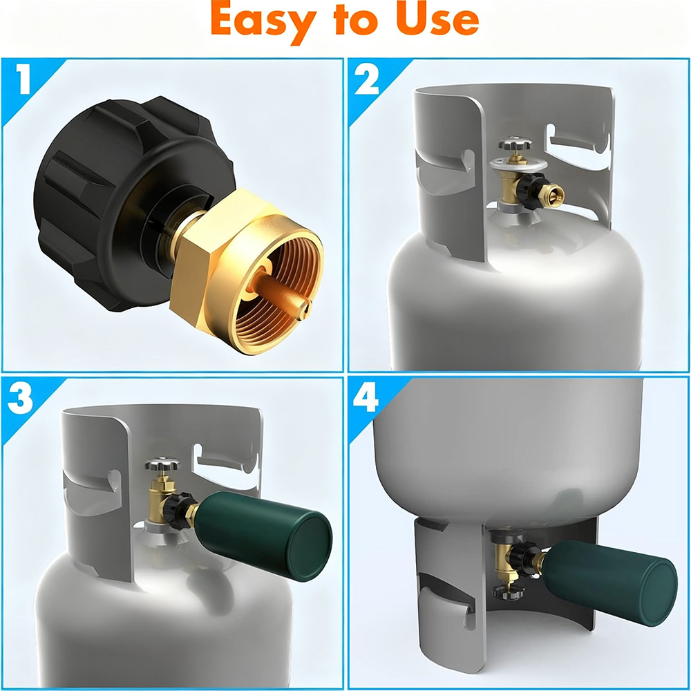 1 قطعة محول إعادة تعبئة البروب - مراجعة Home Cooking Gas وسعره