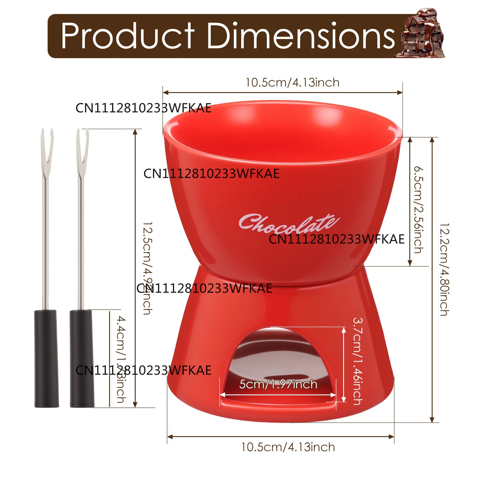 وعاء تقديم الشوكولاتة المصنوع  - مراجعة Fondue Pot Ceramic وسعره