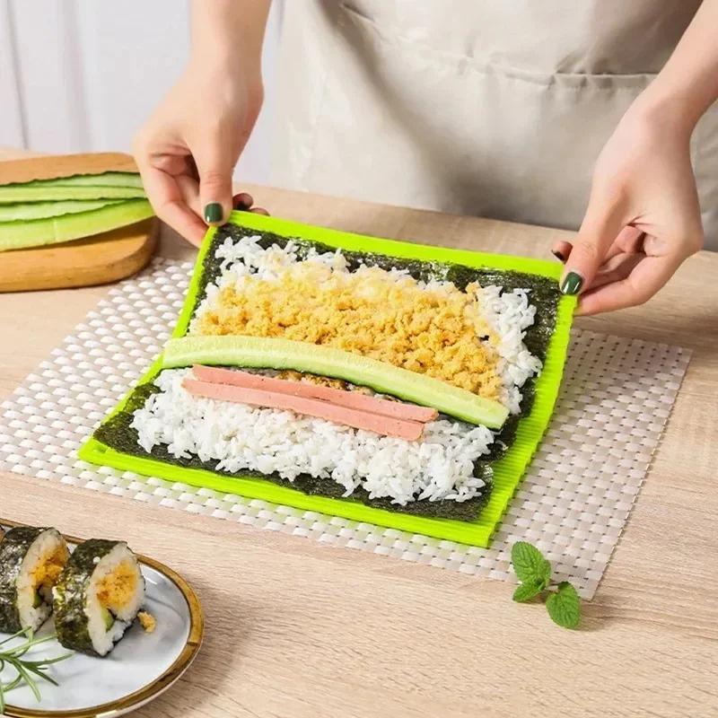 بساط سوشي سيليكون قابل لإعادة  - مراجعة Sushi Mat Bamboo وسعره