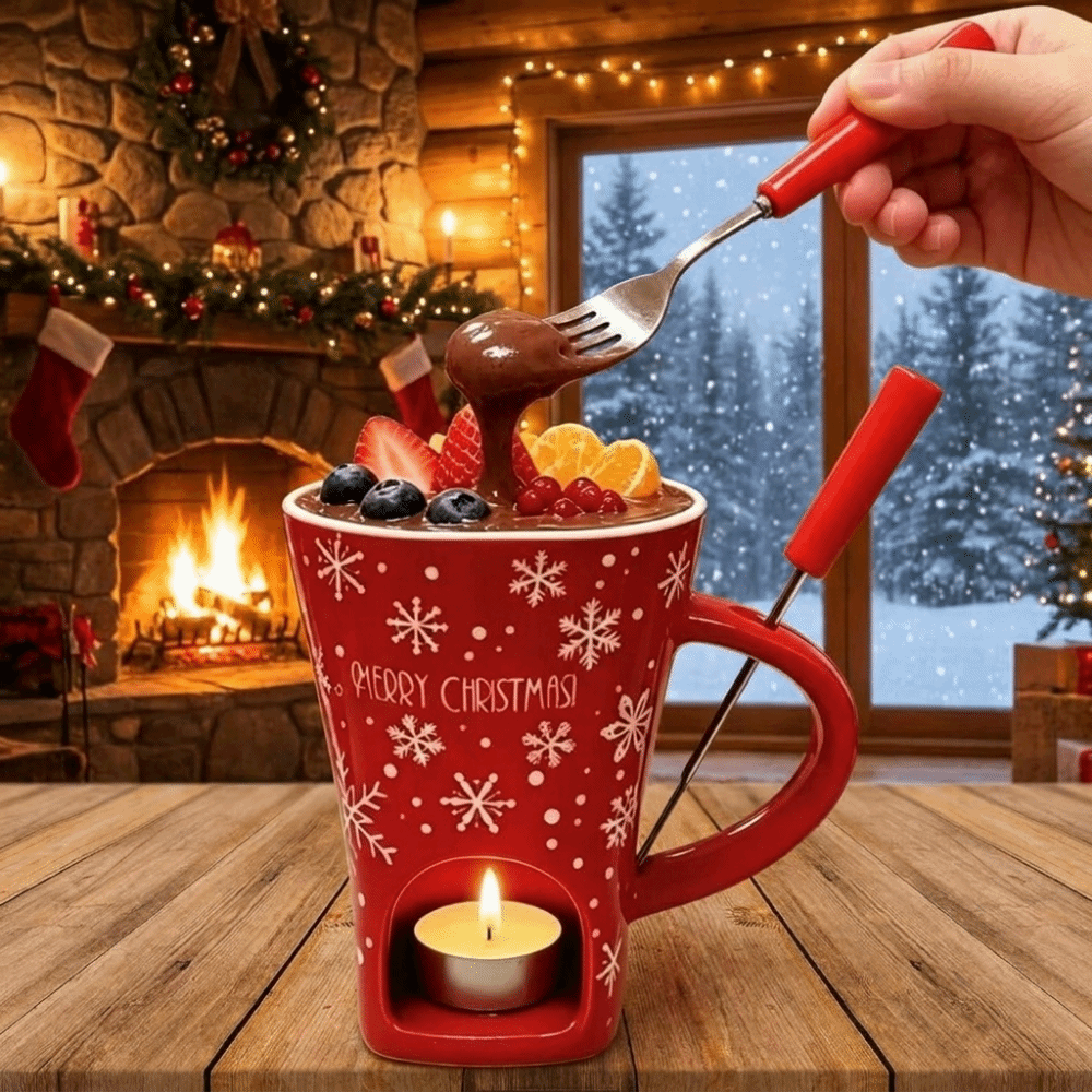 كوب سيراميك لصهر الشوكولاتة مع - مراجعة Fondue Pot Ceramic وسعره