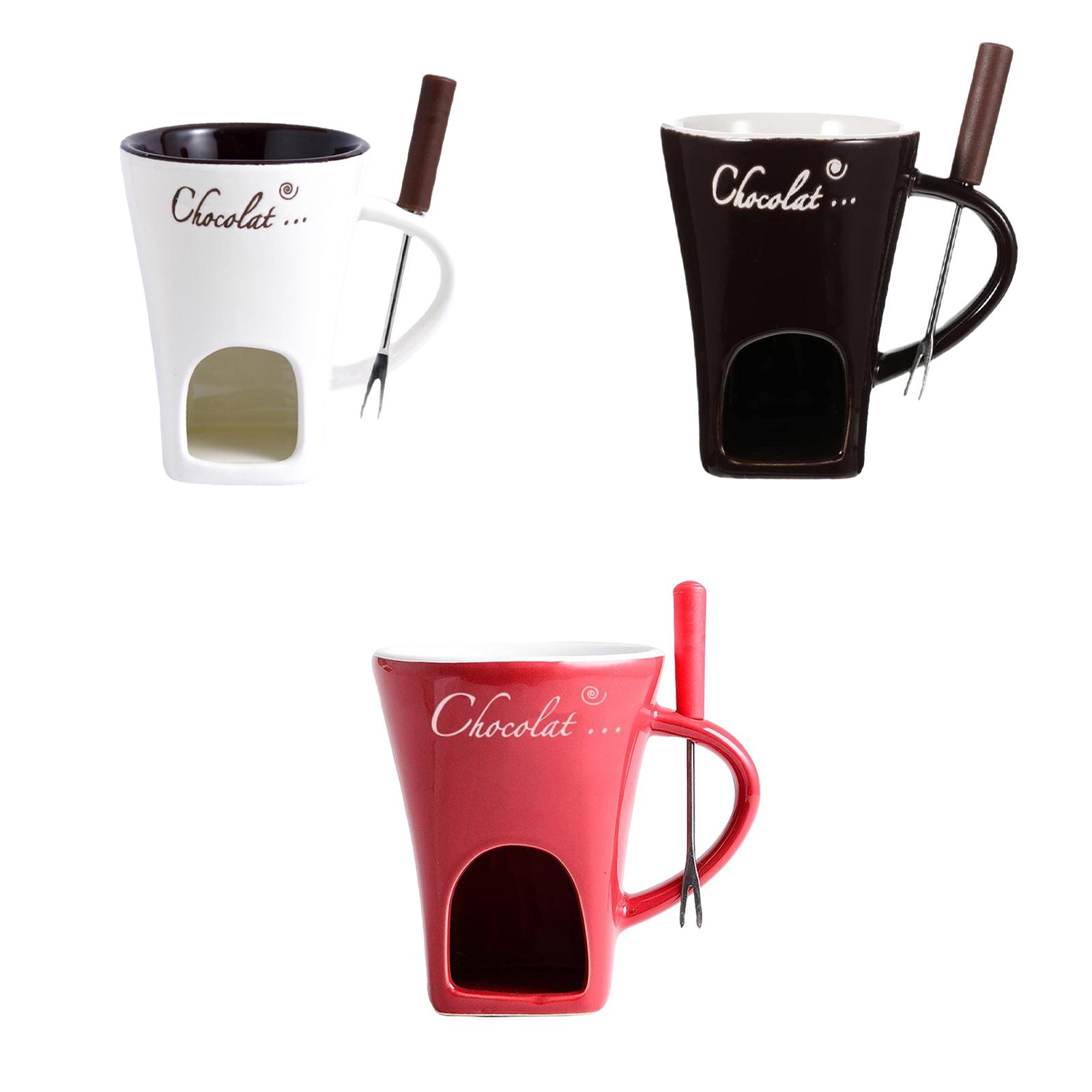 طقم أكواب فوندو الشوكولاتة من  - مراجعة Fondue Pot Ceramic وسعره