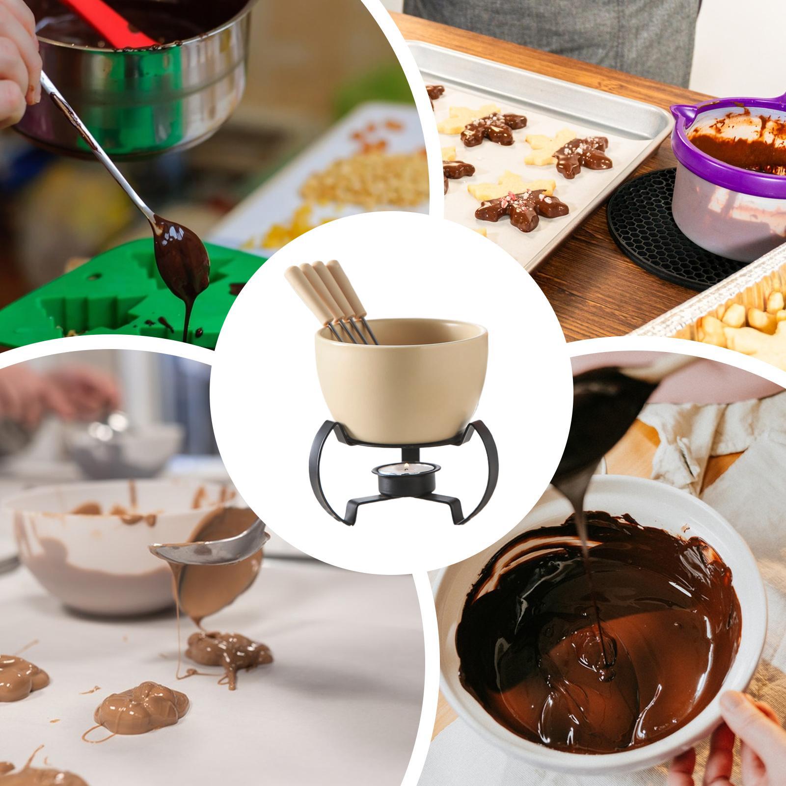 طقم أكواب فوندو سيراميك صغير 4 - مراجعة Fondue Pot Ceramic وسعره