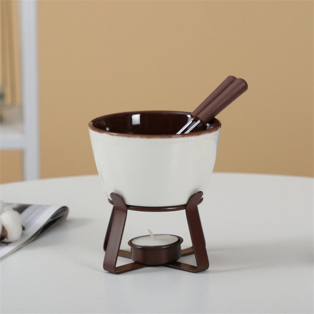 طقم فوندو من السيراميك لذوبان  - مراجعة Fondue Pot Ceramic وسعره
