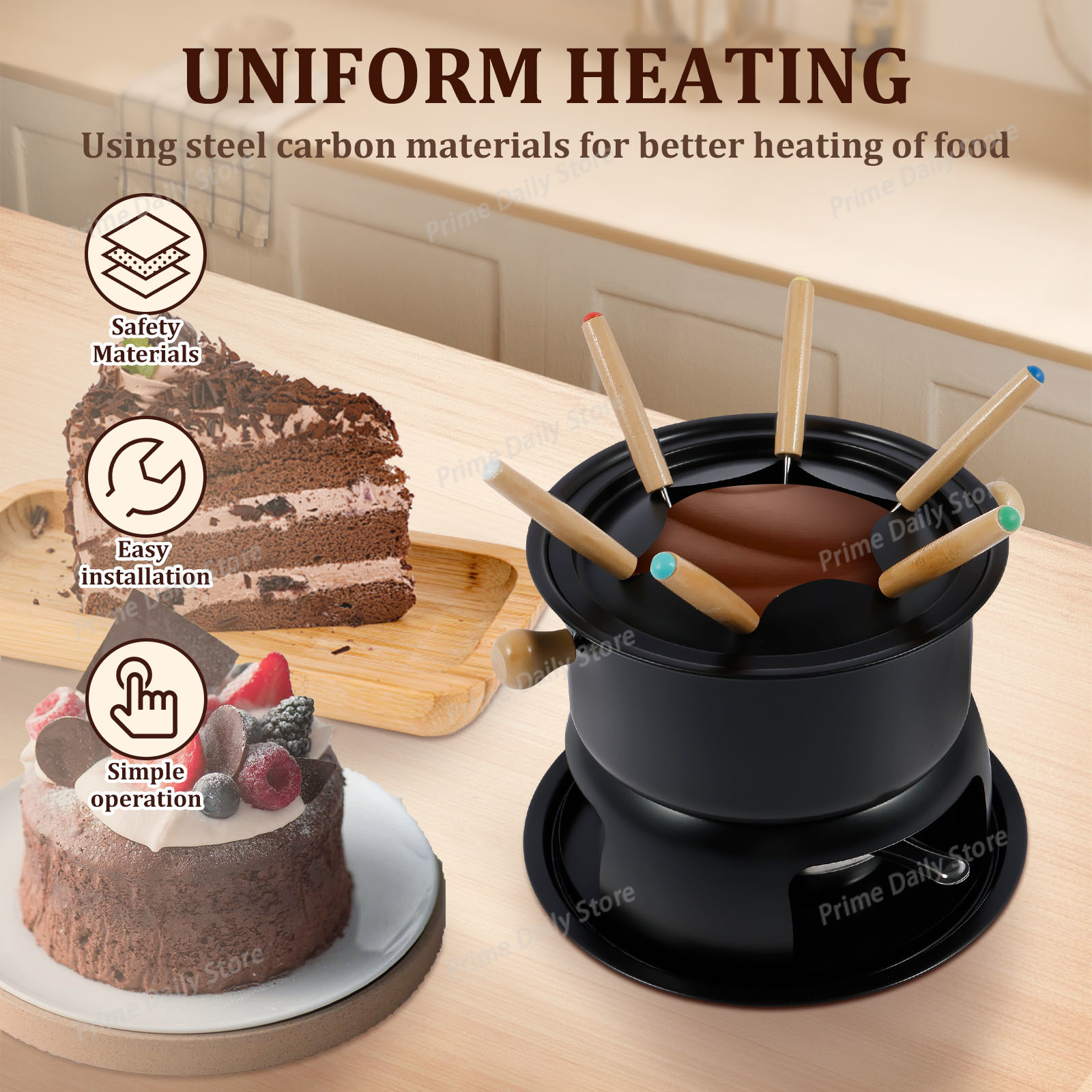 وعاء سيراميك للفوندو بالشوكولا - مراجعة Fondue Pot Ceramic وسعره