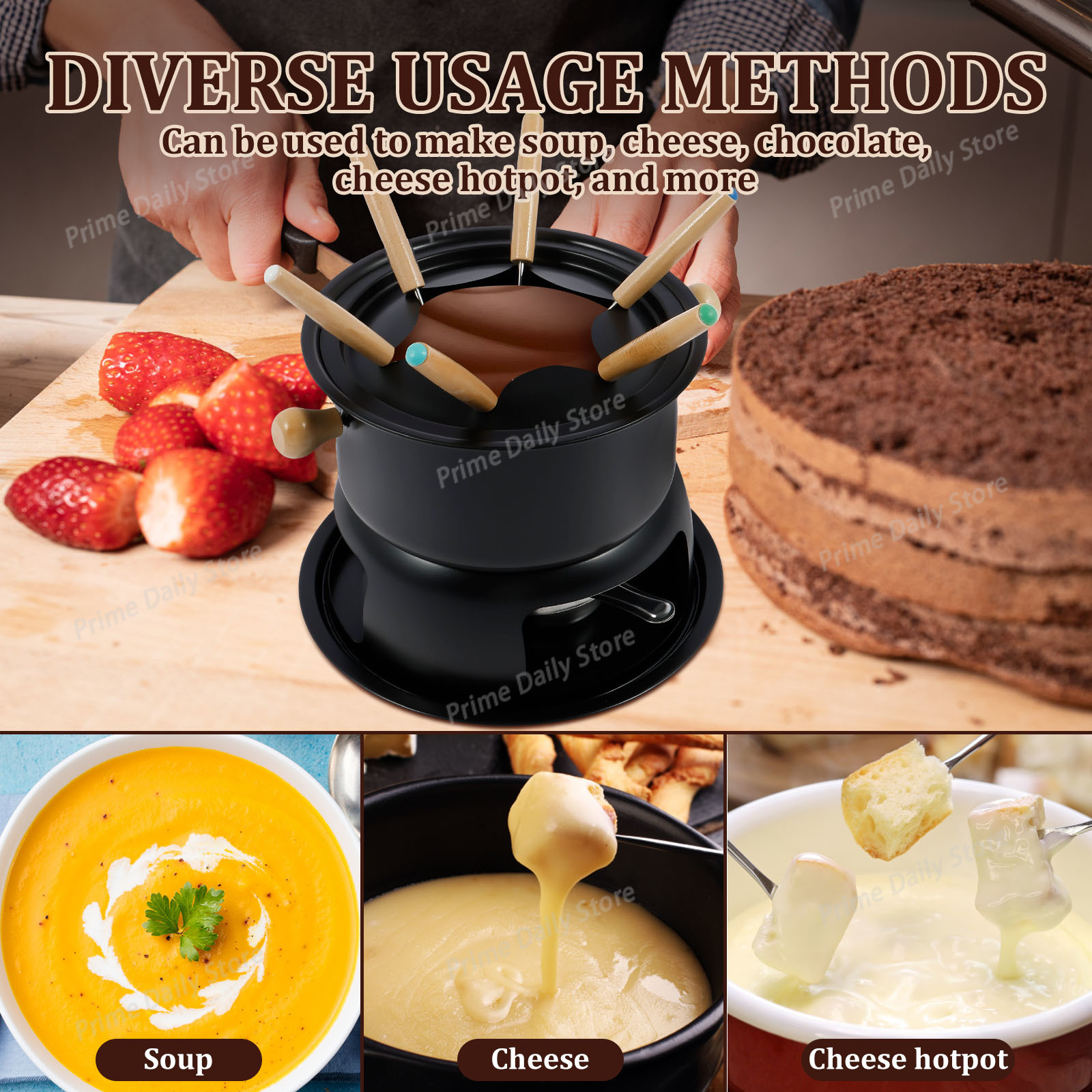 وعاء سيراميك للفوندو بالشوكولا - مراجعة Fondue Pot Ceramic وسعره