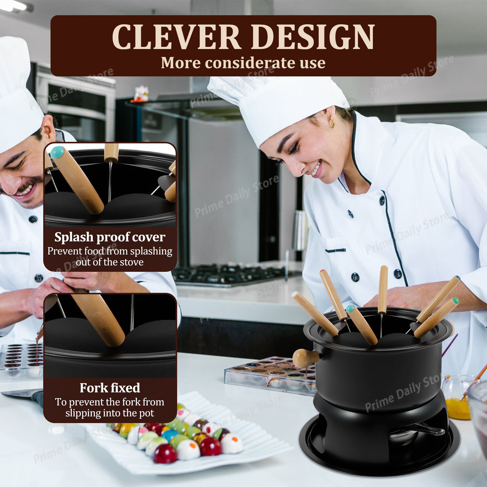 وعاء سيراميك للفوندو بالشوكولا - مراجعة Fondue Pot Ceramic وسعره