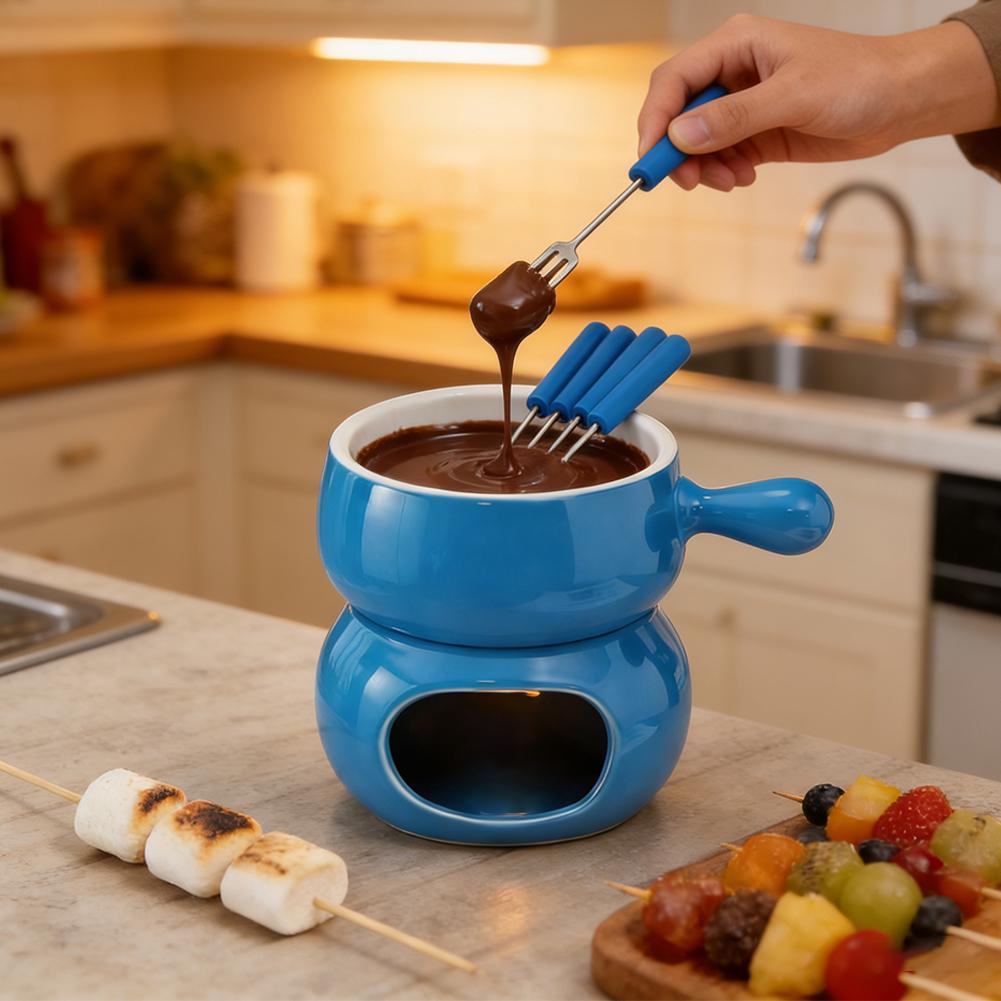 كوب فوندو للشوكولاتة من السيرا - مراجعة Fondue Pot Ceramic وسعره
