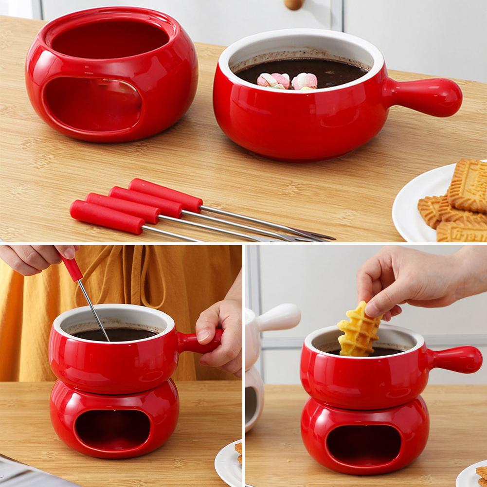 كوب فوندو للشوكولاتة من السيرا - مراجعة Fondue Pot Ceramic وسعره