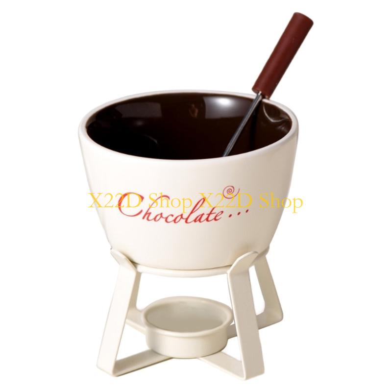 X22D مجموعة أواني الفوندو مع ش - مراجعة Fondue Pot Ceramic وسعره