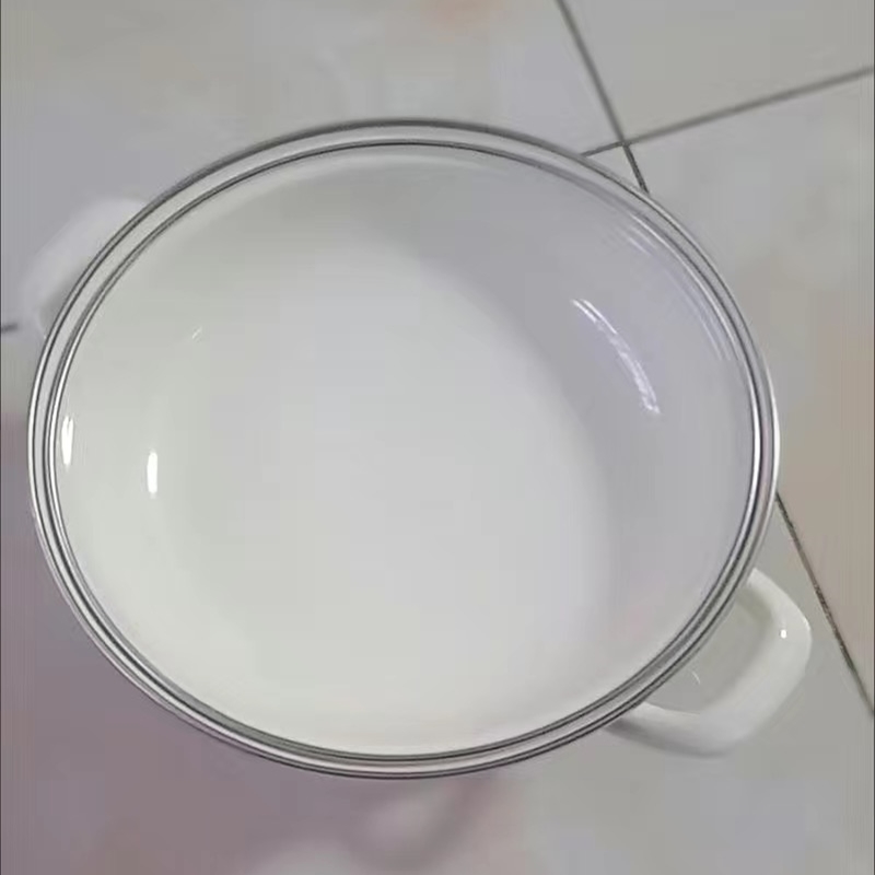 قدر المينا مزدوجة الأذن مع غطا - مراجعة Fondue Pot Ceramic وسعره