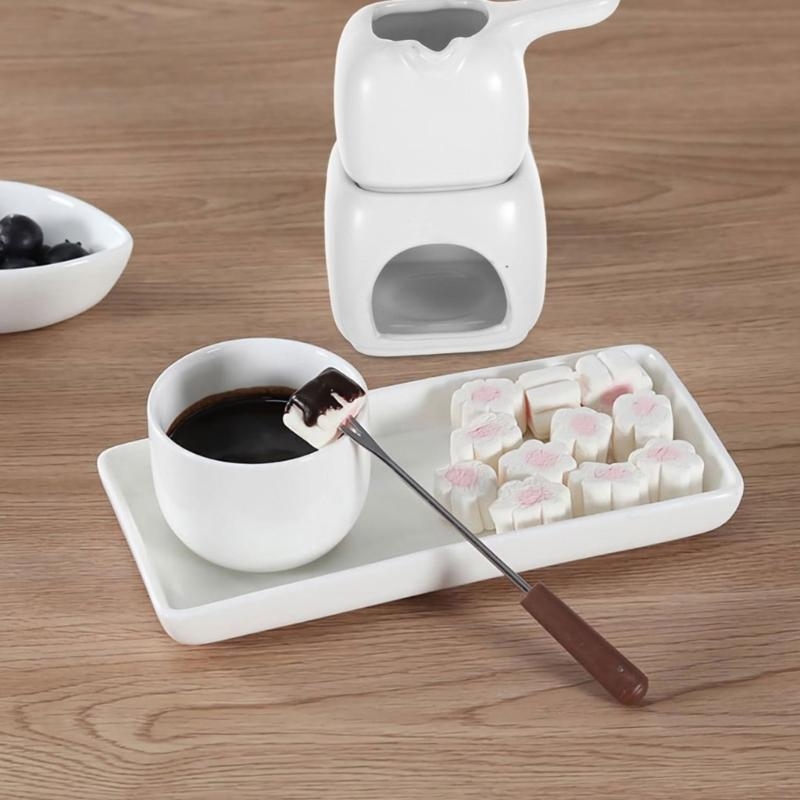 محارق الزيوت العطرية المدمجة ل - مراجعة Fondue Pot Ceramic وسعره