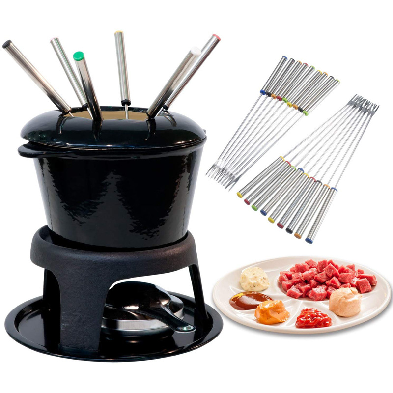 6 قطعة شوكة شوكولاتة من الفولا - مراجعة Fondue Pot Ceramic وسعره
